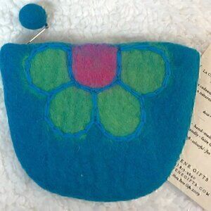 Nota Bene Gifts Hand-crafted Natural Wool Essentials Coin Purse